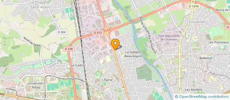 localisation de l'entreprise MADAME CLARISSE FRIGOUL  LE MANS