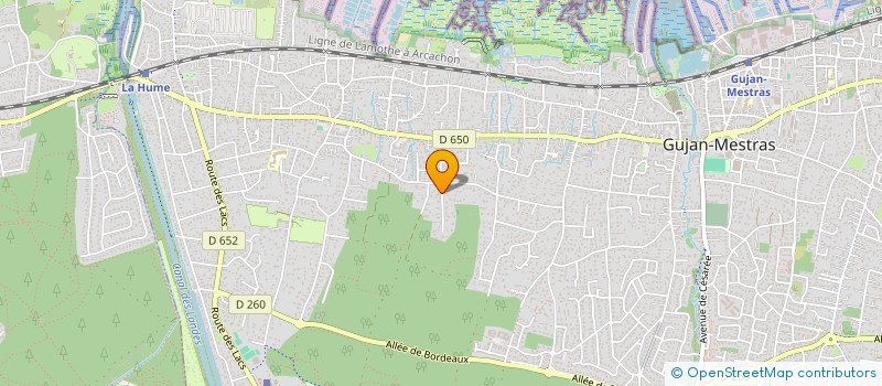 localisation de l'entreprise MADAME CLARISSE GARCIA  GUJAN-MESTRAS