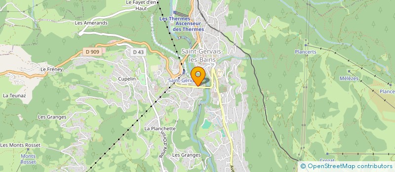 localisation de l'entreprise MADAME CLARISSE GARNIER  SAINT-GERVAIS-LES-BAINS