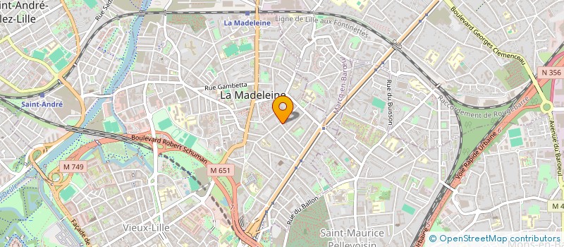 localisation de l'entreprise MADAME CLARISSE GATTE à LA MADELEINE