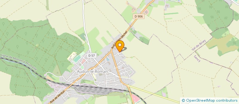 localisation de l'entreprise MADAME CLARISSE GIRARD  AUDUN-LE-ROMAN