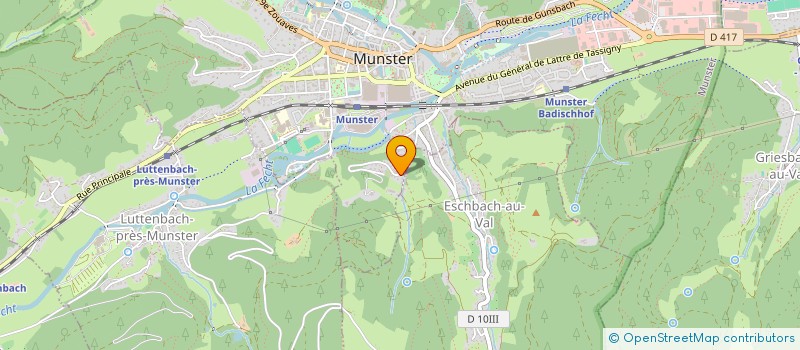 localisation de l'entreprise MADAME CLARISSE GOEPP à MUNSTER