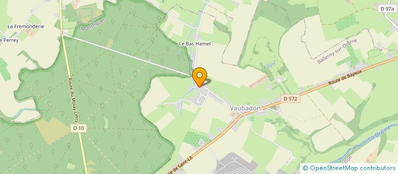 localisation de l'entreprise MADAME CLARISSE HUBERT  LE TRONQUAY