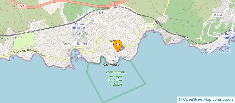 localisation de l'entreprise MADAME CLARISSE JAGET  CARRY-LE-ROUET