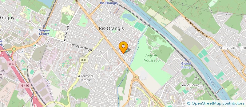 localisation de l'entreprise MADAME CLARISSE JEAN-PIERRE  RIS-ORANGIS