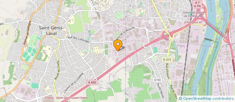 localisation de l'entreprise MADAME CLARISSE KOCH  SAINT-GENIS-LAVAL