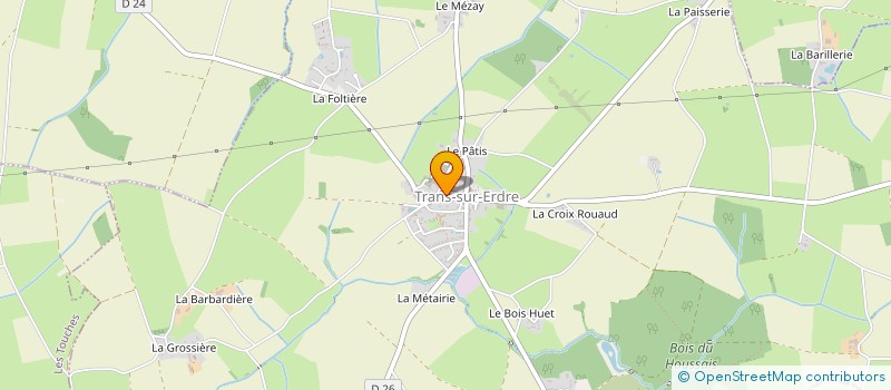 localisation de l'entreprise MADAME CLARISSE LABBE  TRANS-SUR-ERDRE