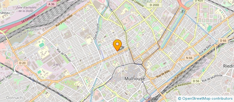 localisation de l'entreprise MADAME CLARISSE LATRA  MULHOUSE