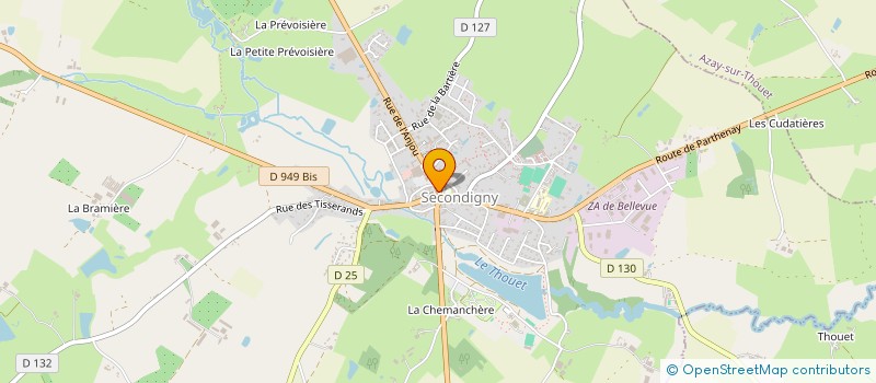 localisation de l'entreprise MADAME CLARISSE LEFRANC à SECONDIGNY