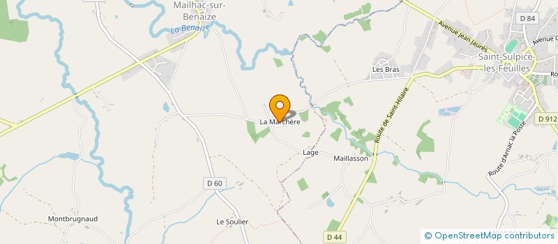localisation de l'entreprise MADAME CLARISSE LEMOINE à MAILHAC-SUR-BENAIZE