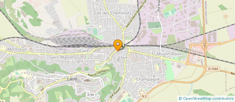 localisation de l'entreprise MADAME CLARISSE LEMOINE à LAON
