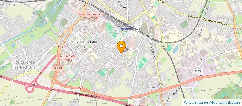 localisation de l'entreprise MADAME CLARISSE LEQUIEN à BETHUNE