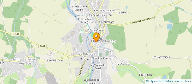 localisation de l'entreprise MADAME CLARISSE LESPAGNOL  CHATILLON-COLIGNY