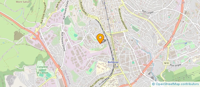 localisation de l'entreprise MADAME CLARISSE LOAEC  SAINT-ETIENNE