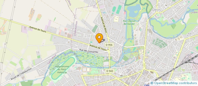 localisation de l'entreprise MADAME CLARISSE MASSONNAUD à CHATEAUROUX