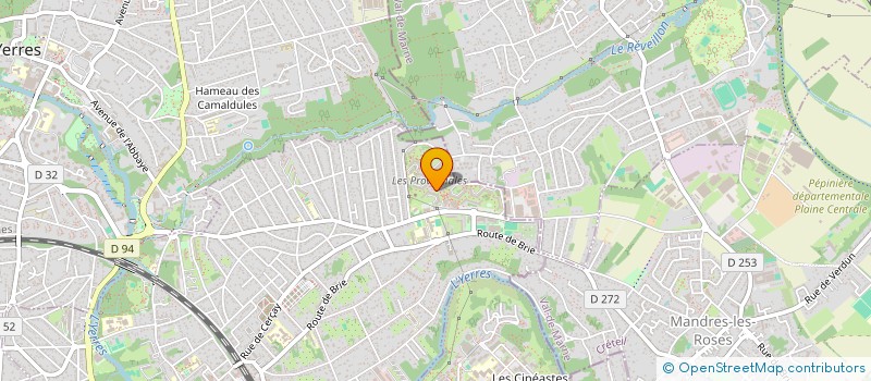 localisation de l'entreprise MADAME CLARISSE MBENGUE  BRUNOY