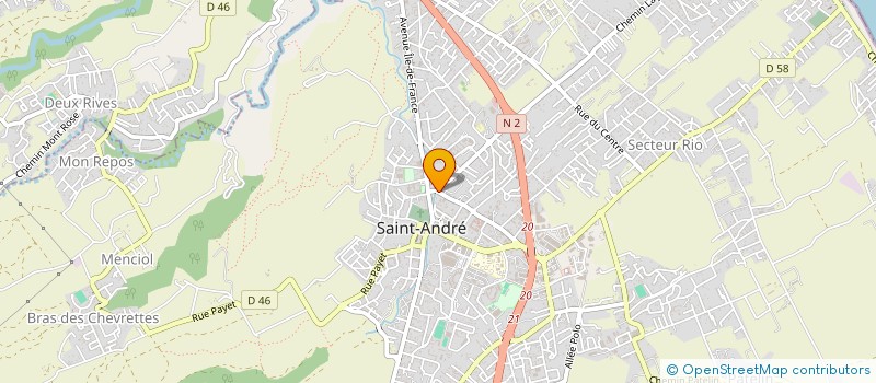 localisation de l'entreprise MADAME CLARISSE MICHEL  SAINT-ANDRE