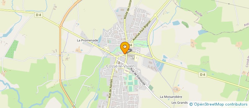 localisation de l'entreprise MADAME CLARISSE MINZIERE à COSSE-LE-VIVIEN