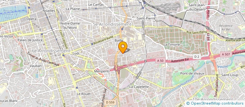 localisation de l'entreprise MADAME CLARISSE MONNET à MARSEILLE