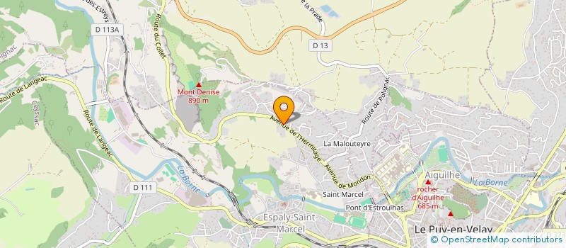 localisation de l'entreprise MADAME CLARISSE MOULEYRE  ESPALY-SAINT-MARCEL