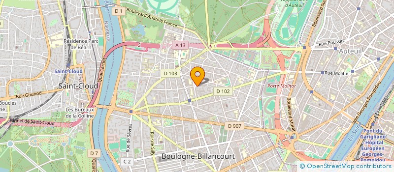 localisation de l'entreprise MADAME CLARISSE NIVET-DOUMER à BOULOGNE-BILLANCOURT