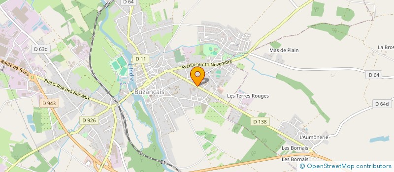 localisation de l'entreprise MADAME CLARISSE ORGUEIL ARROUIS à BUZANCAIS