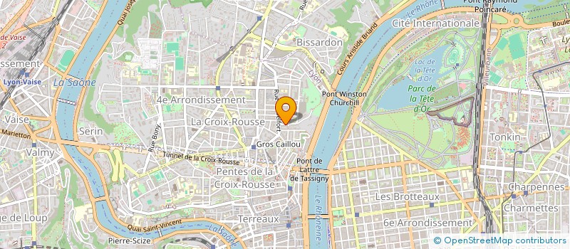 localisation de l'entreprise MADAME CLARISSE PAQUIER à LYON