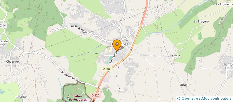 localisation de l'entreprise MADAME CLARISSE PEREZ  PEAUGRES