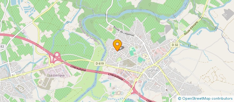 localisation de l'entreprise MADAME CLARISSE PIQUET  GIGNAC