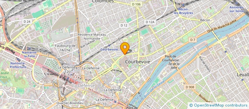 localisation de l'entreprise MADAME CLARISSE PLEGNON à COURBEVOIE