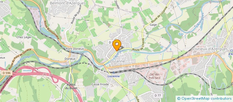 localisation de l'entreprise MADAME CLARISSE REBOTIER  LOZANNE