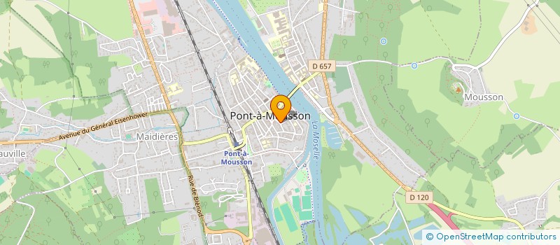 localisation de l'entreprise MADAME CLARISSE RIEFFEL  PONT-A-MOUSSON