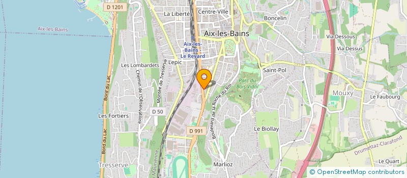 localisation de l'entreprise MADAME CLARISSE ROLLAND  AIX-LES-BAINS