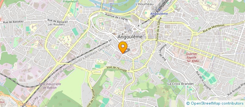 localisation de l'entreprise MADAME CLARISSE ROLLAND à ANGOULEME