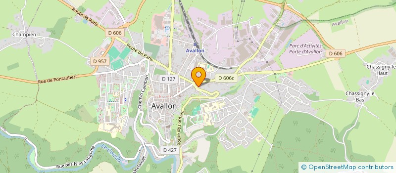 localisation de l'entreprise MADAME CLARISSE SCHIVRE  AVALLON