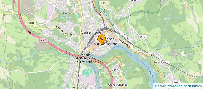localisation de l'entreprise MADAME CLARISSE SOTON à VALSERHONE