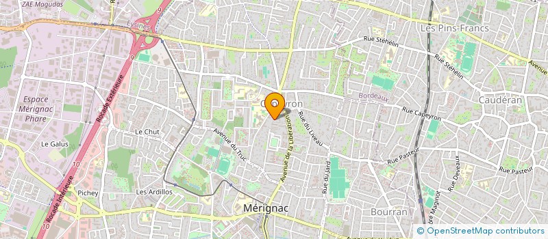 localisation de l'entreprise MADAME CLARISSE TARDIEU  MERIGNAC