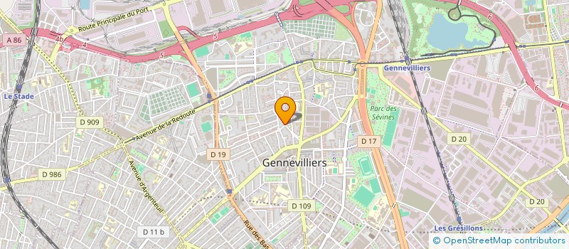 localisation de l'entreprise MADAME CLARISSE TENENBAUM à GENNEVILLIERS