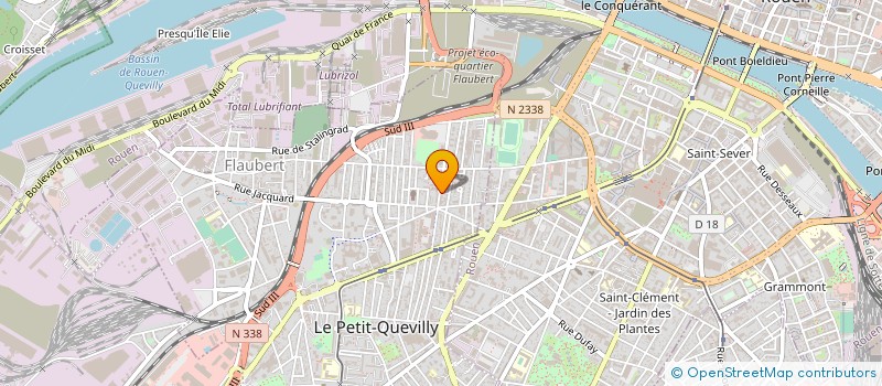 localisation de l'entreprise MADAME CLARISSE THELEMAQUE  LE PETIT-QUEVILLY