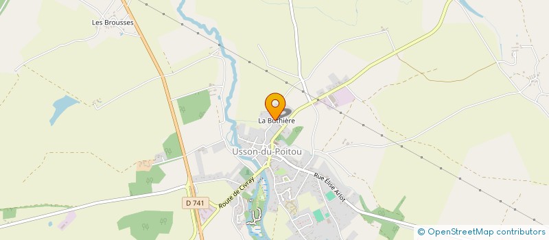 localisation de l'entreprise MADAME CLARISSE THILLET  USSON-DU-POITOU