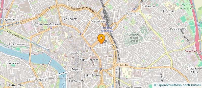 localisation de l'entreprise MADAME CLARISSE TOUZERY  TOULOUSE