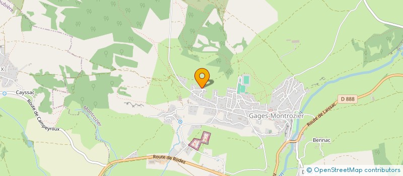 localisation de l'entreprise MADAME CLARISSE VALETTE  MONTROZIER