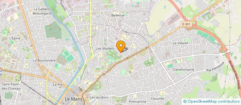 localisation de l'entreprise MADAME CLARISSE VILAIN  LE MANS