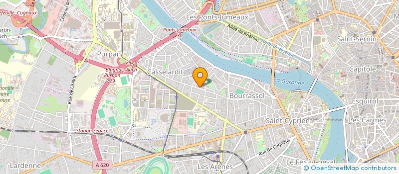 localisation de l'entreprise MADAME CLARISSE VITEL  TOULOUSE