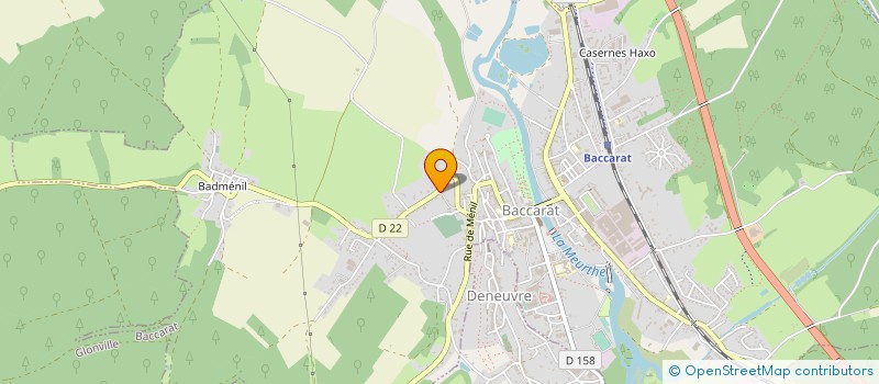 localisation de l'entreprise MADAME CLARISSE WOLFERSBERGER  BACCARAT