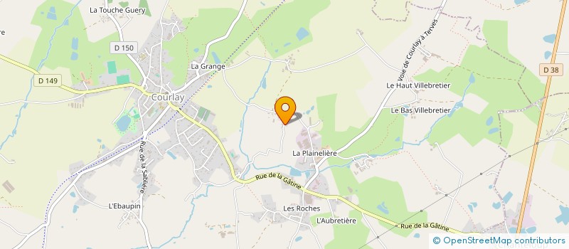 localisation de l'entreprise MADAME CLARITA GOYCHAUD à COURLAY