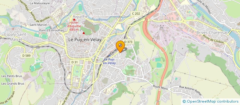 localisation de l'entreprise MADAME CLARYS JOLIVET  LE PUY-EN-VELAY