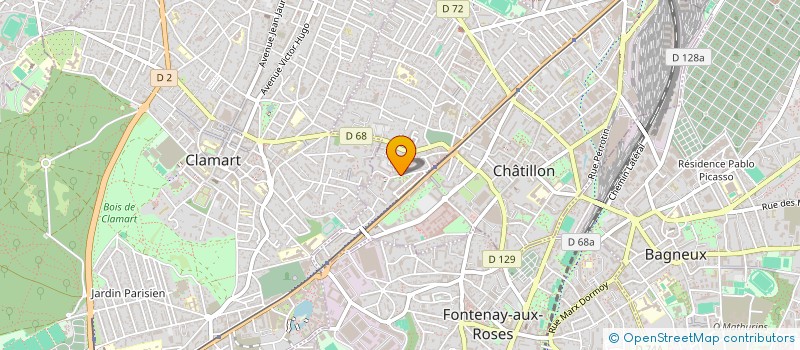 localisation de l'entreprise MADAME CLARYS MARIE-LOUISE  CHATILLON