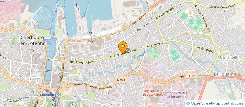 localisation de l'entreprise MADAME CLARYS PINGEON  CHERBOURG-EN-COTENTIN