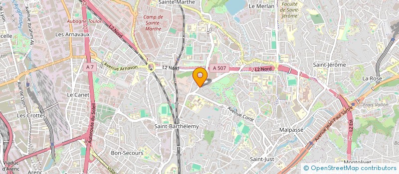 localisation de l'entreprise MADAME CLARYSSE ROUYAR  MARSEILLE